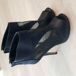 Bebe Platform Pumps Heels Black Size 7